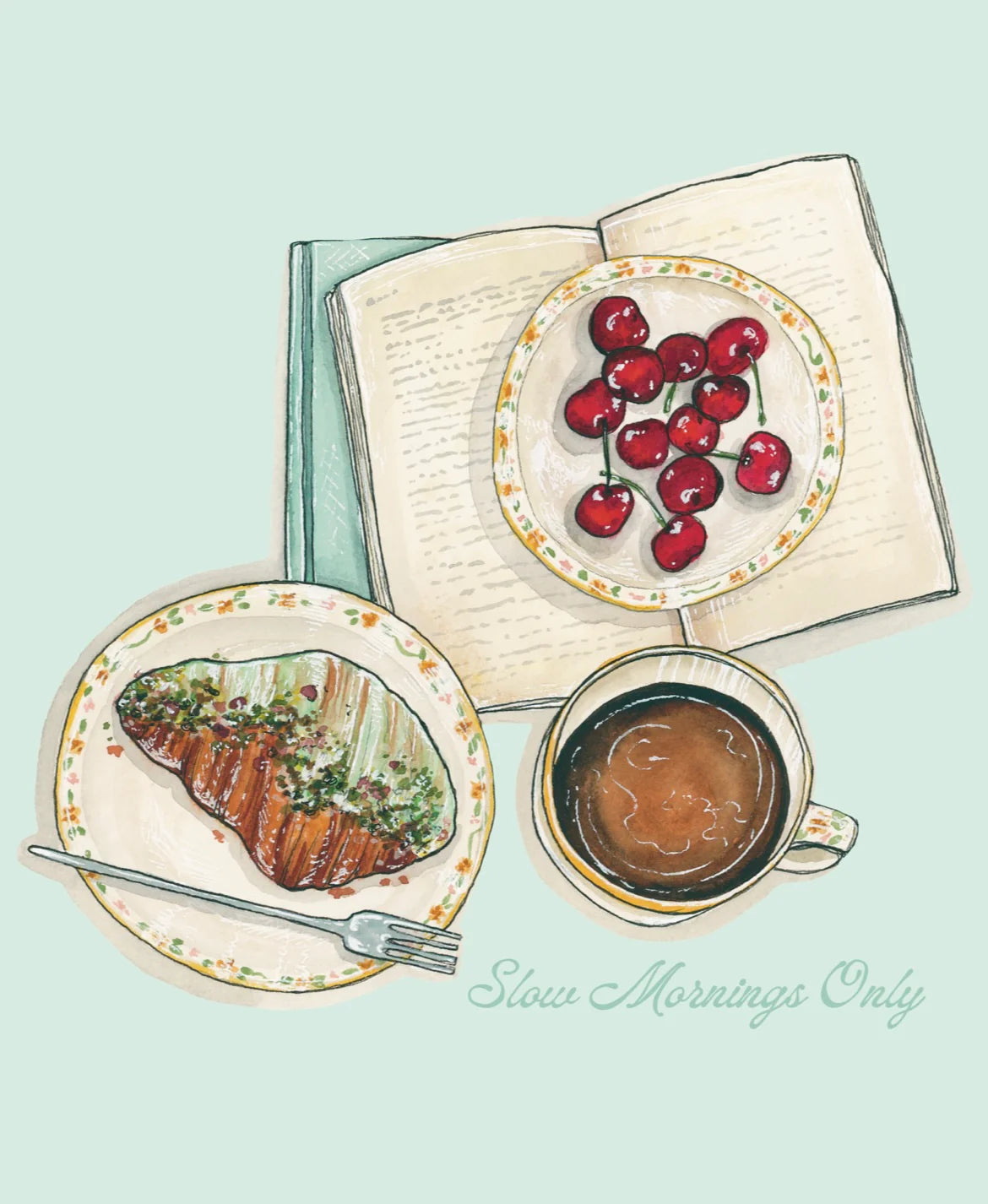 Slow Mornings Wall Art Print