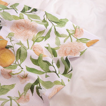 A Peony For Your Thoughts Geometry Tea Towel