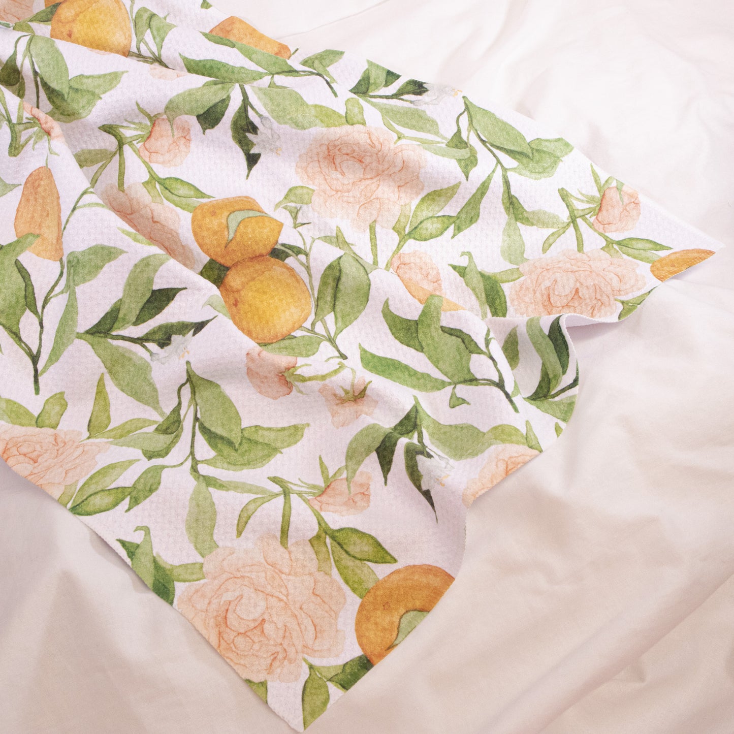 A Peony For Your Thoughts Geometry Tea Towel