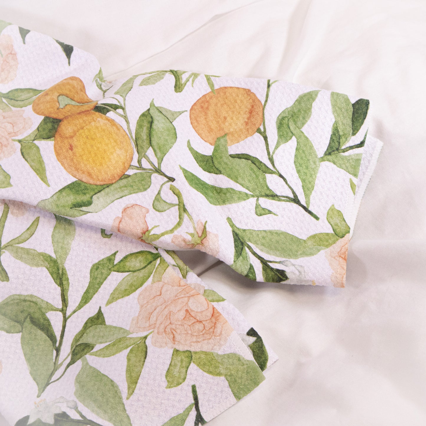 A Peony For Your Thoughts Geometry Tea Towel