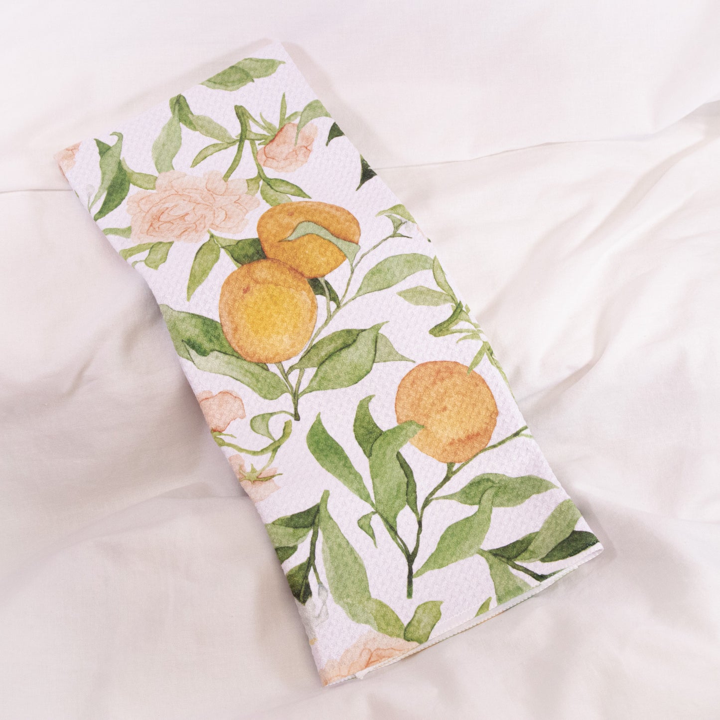 A Peony For Your Thoughts Geometry Tea Towel