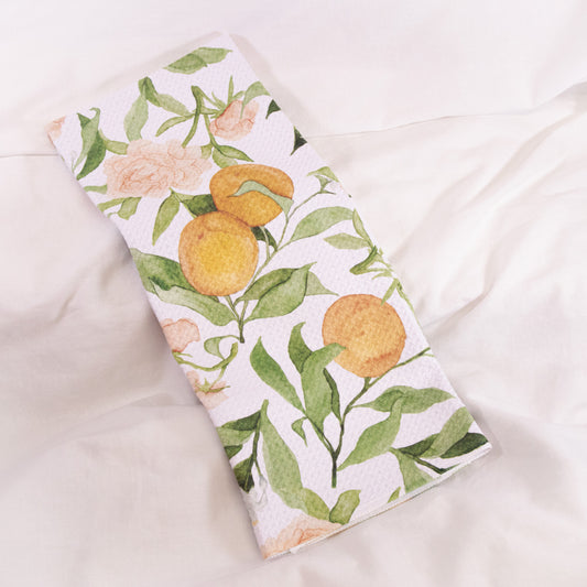 A Peony For Your Thoughts Geometry Tea Towel