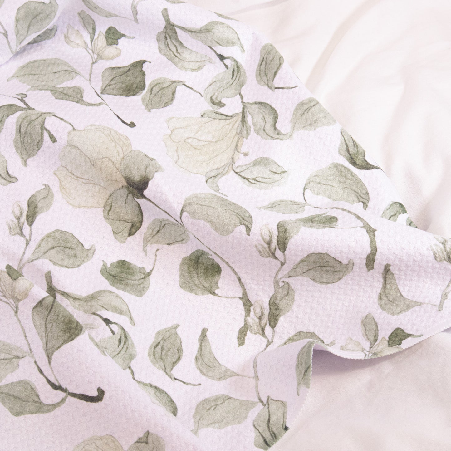 Spring Floral Blossoms Geometry Tea Towel