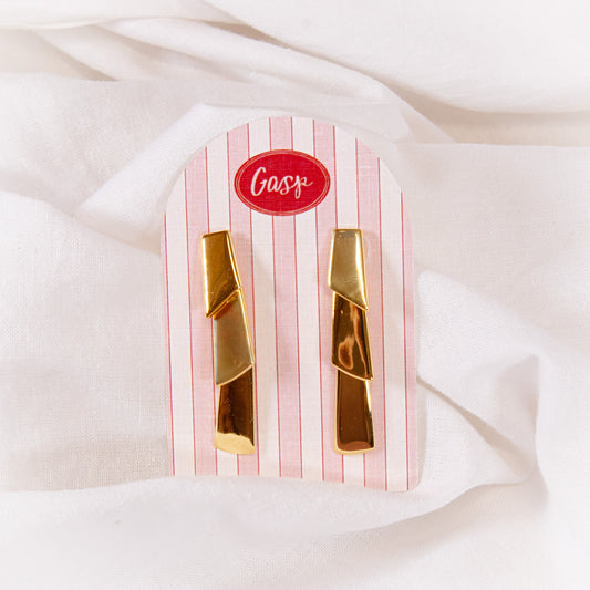 Layered Gold Dangle Earrings