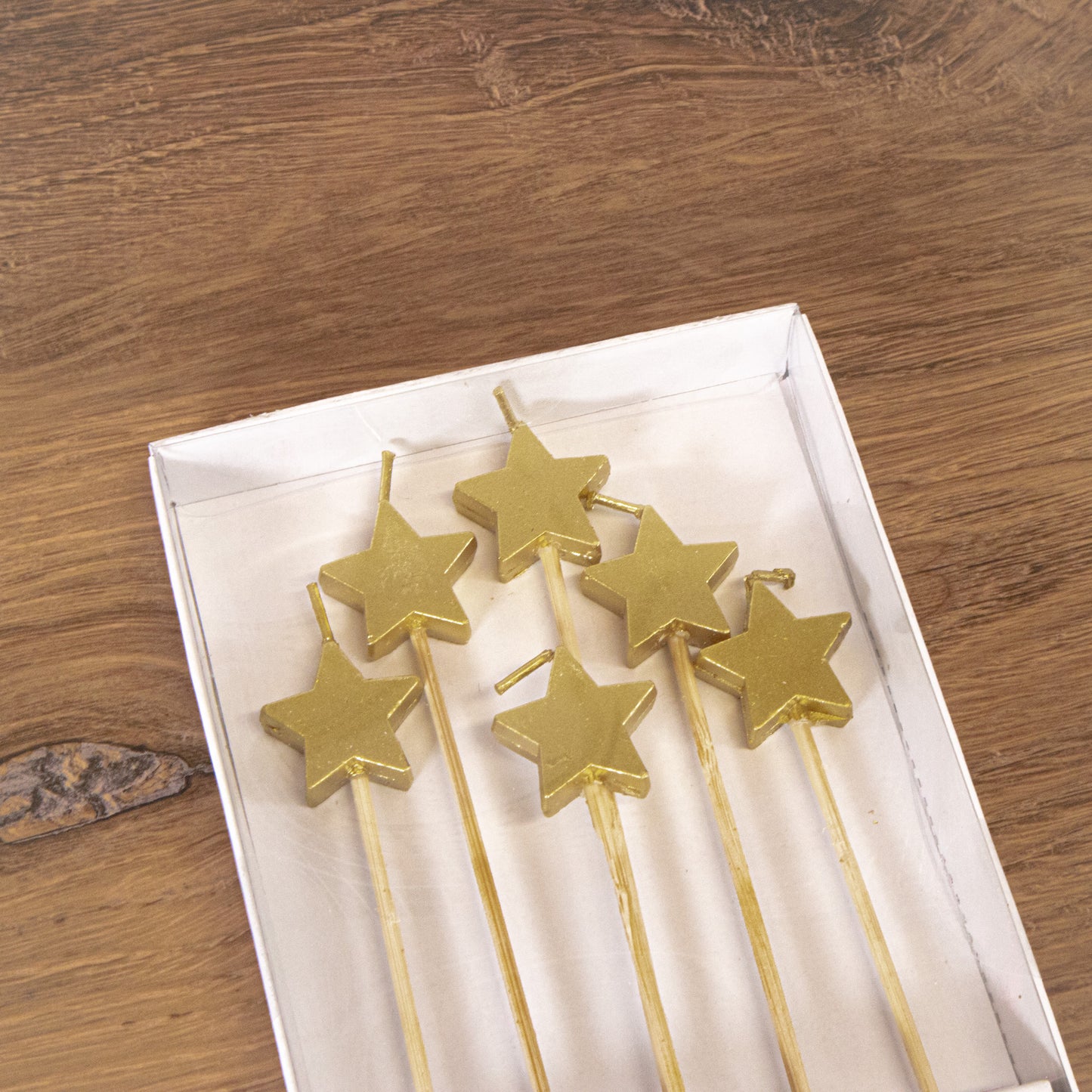 Gold Star Cake Candles By Meri Meri