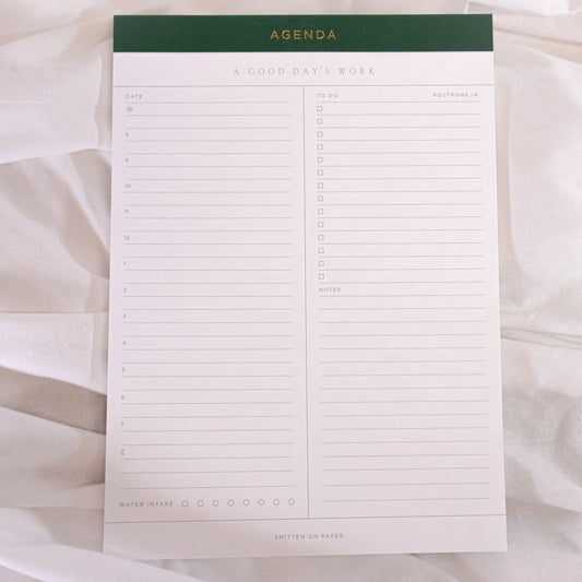 Good Day's Work Planner Notepad