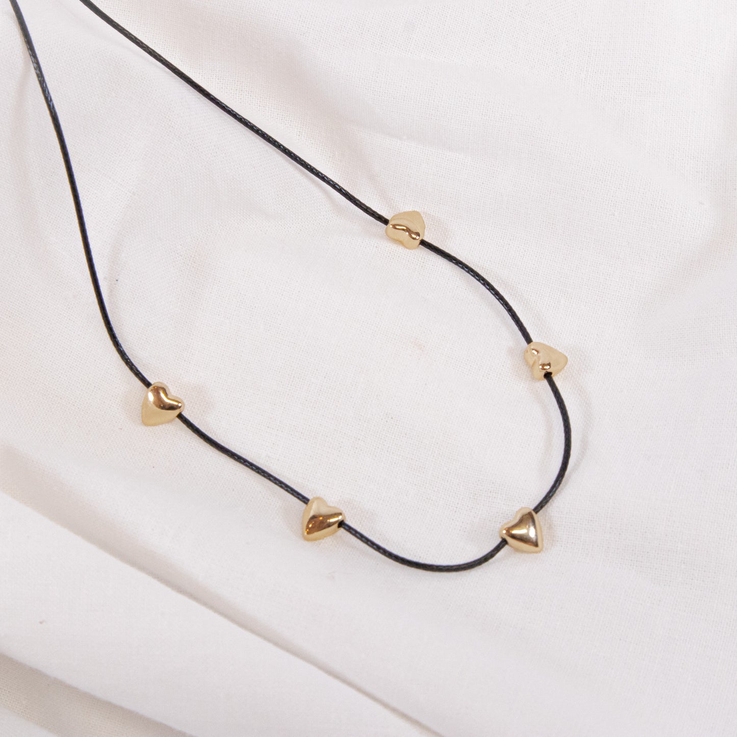 Mini Heart Cord Necklace