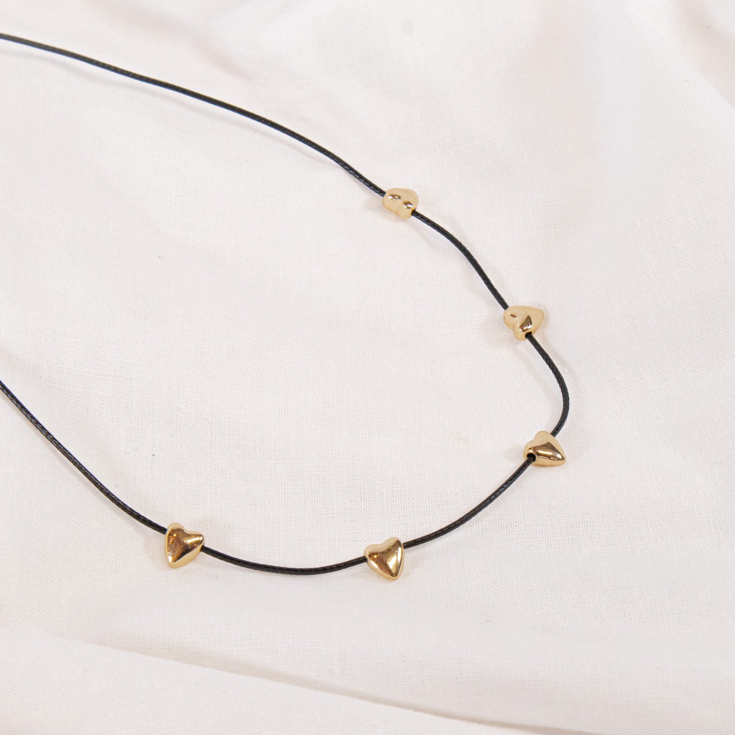 Mini Heart Cord Necklace