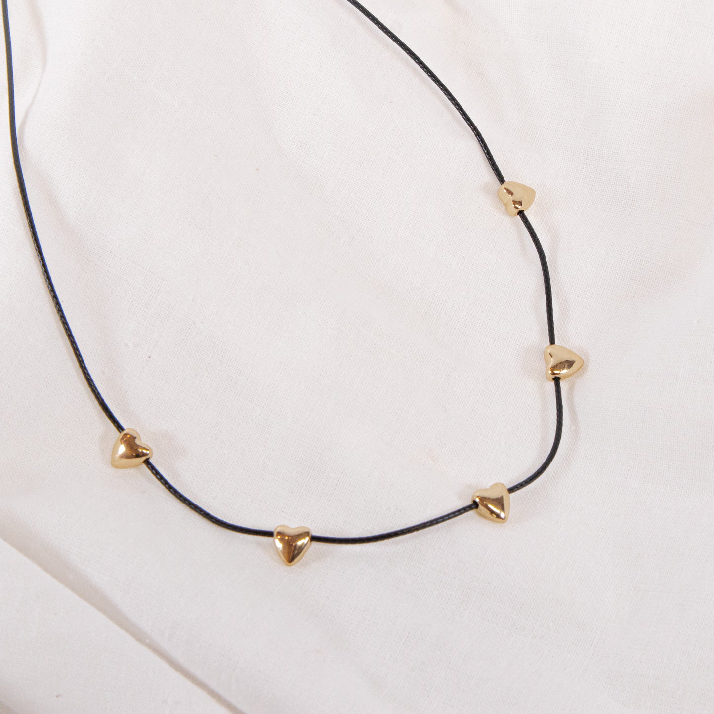 Mini Heart Cord Necklace