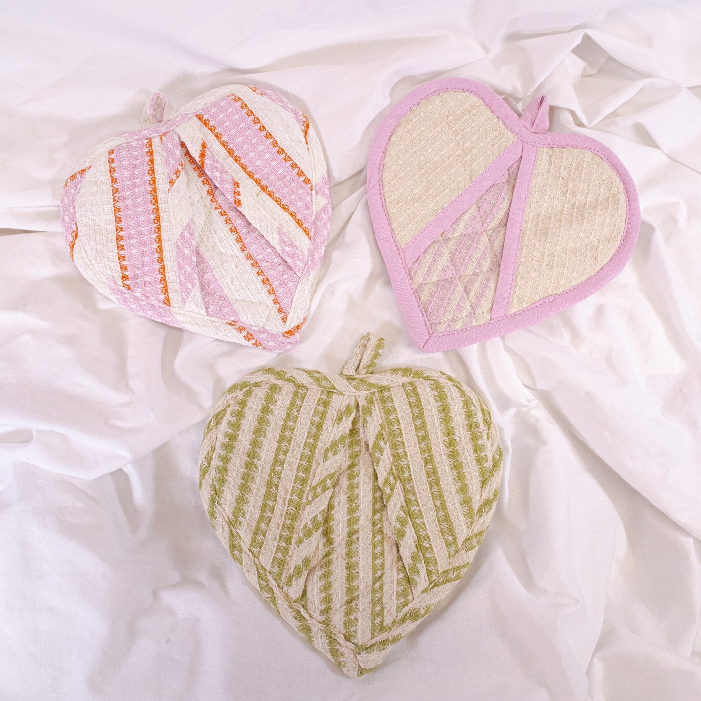 Patterned Heart Pot Holder