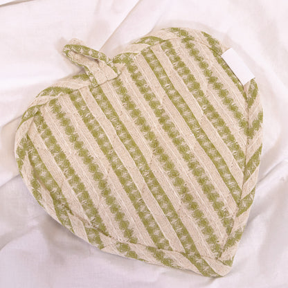 Patterned Heart Pot Holder
