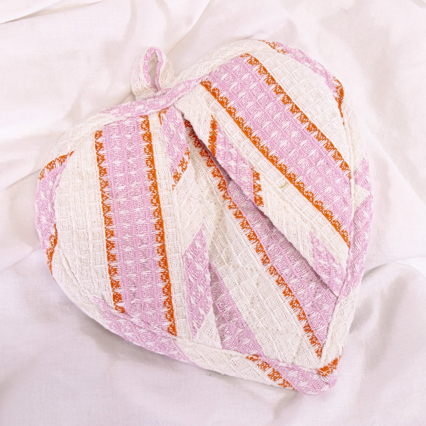 Patterned Heart Pot Holder