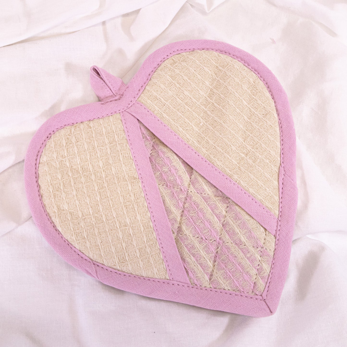 Patterned Heart Pot Holder