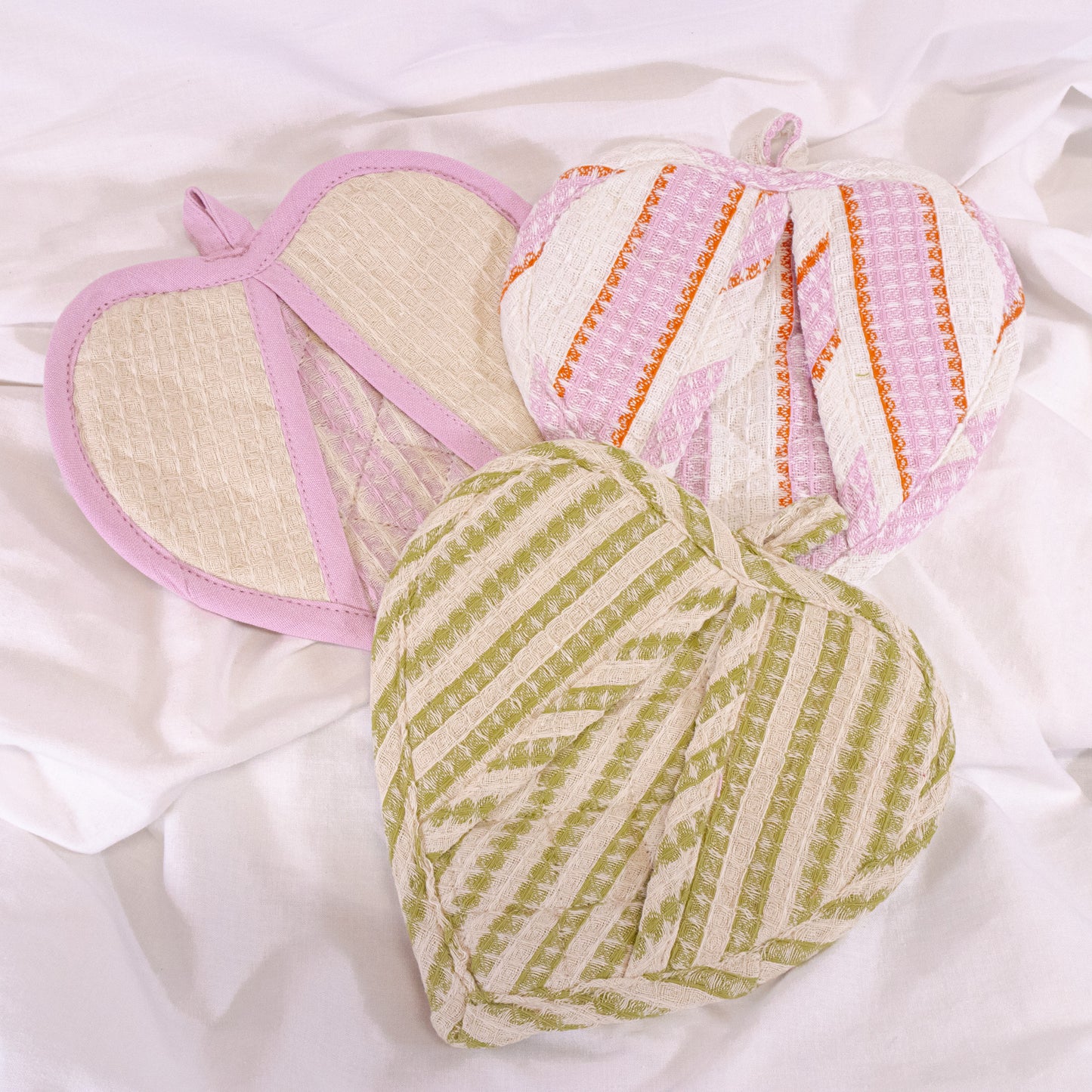 Patterned Heart Pot Holder