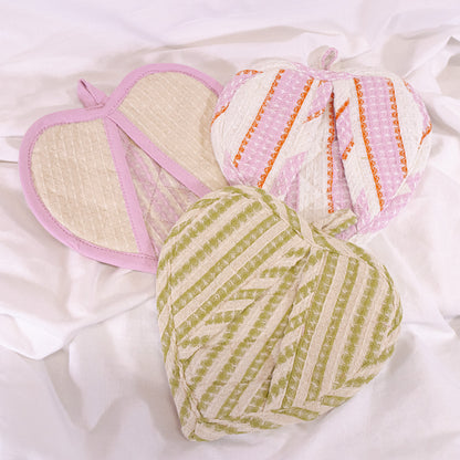 Patterned Heart Pot Holder