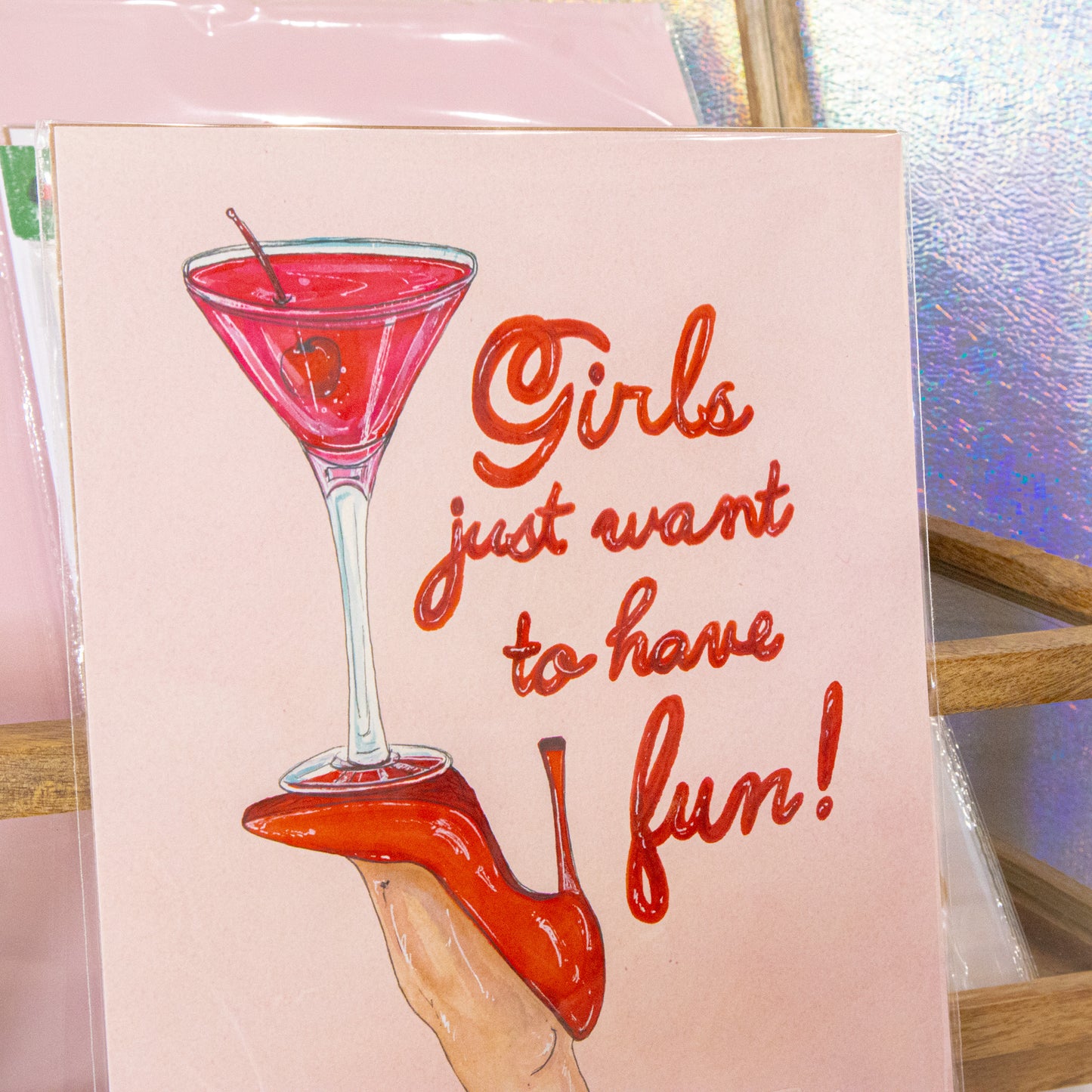 High Heel Girls Wall Art Print