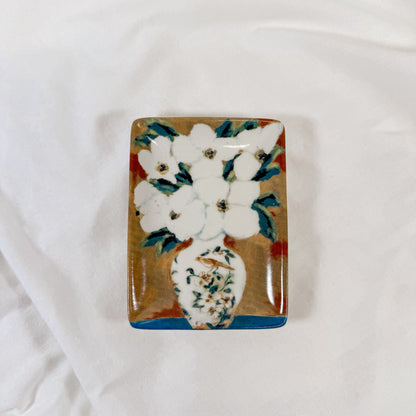 Floral Arrangements Ceramic Tray