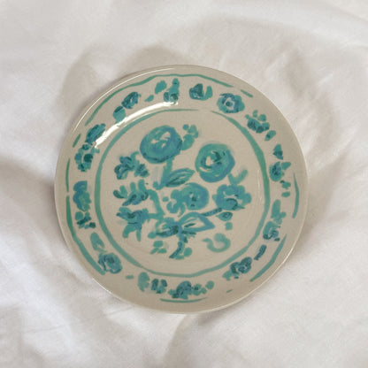 Watercolor Floral Plate