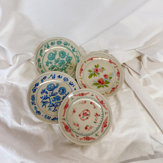 Watercolor Floral Plate