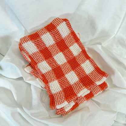 Gingham Waffle Dish Towel