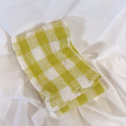 Gingham Waffle Dish Towel