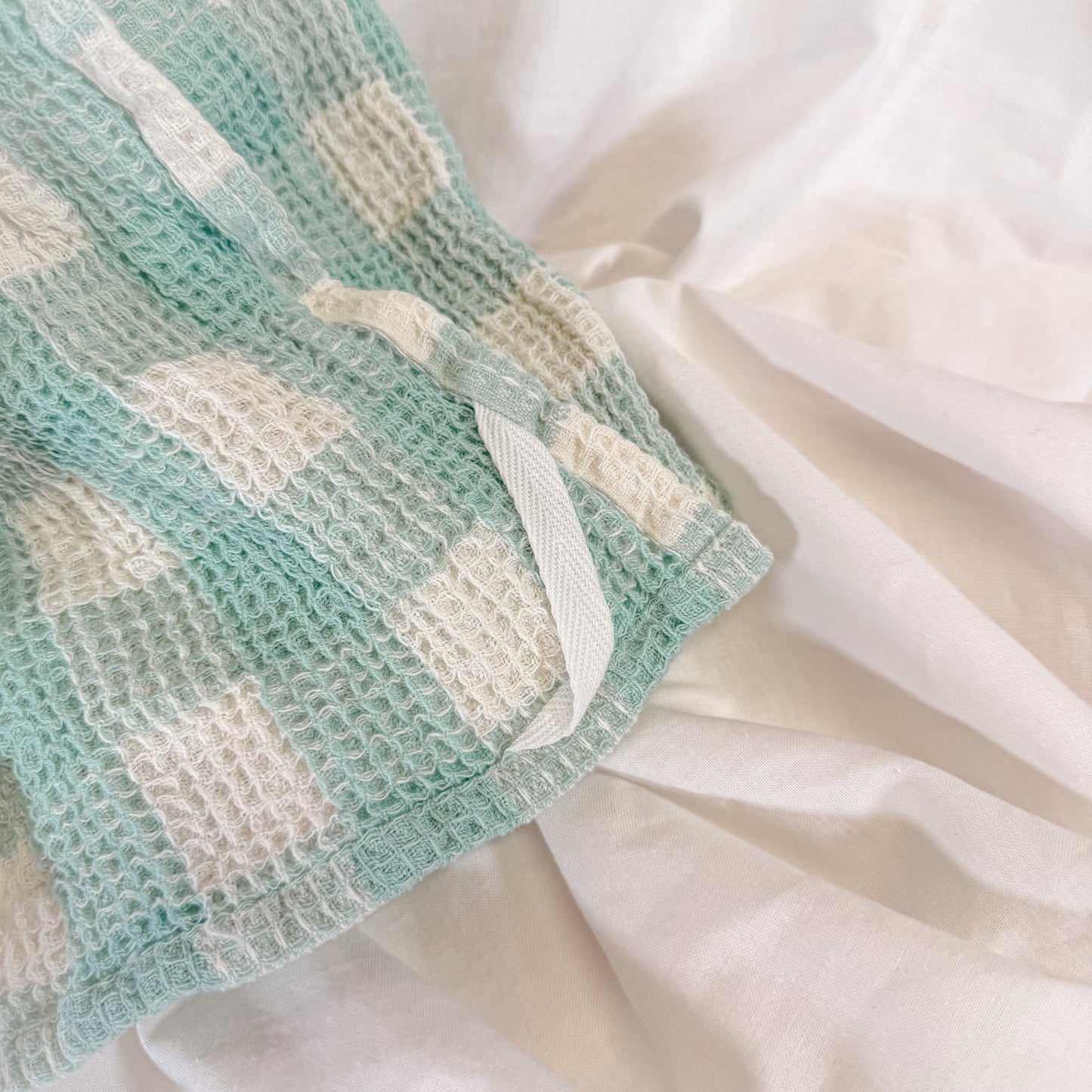 Gingham Waffle Dish Towel