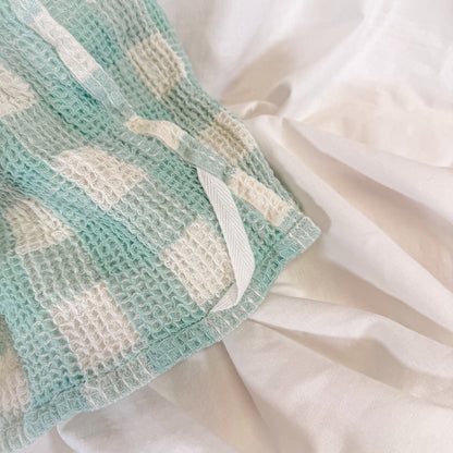 Gingham Waffle Dish Towel