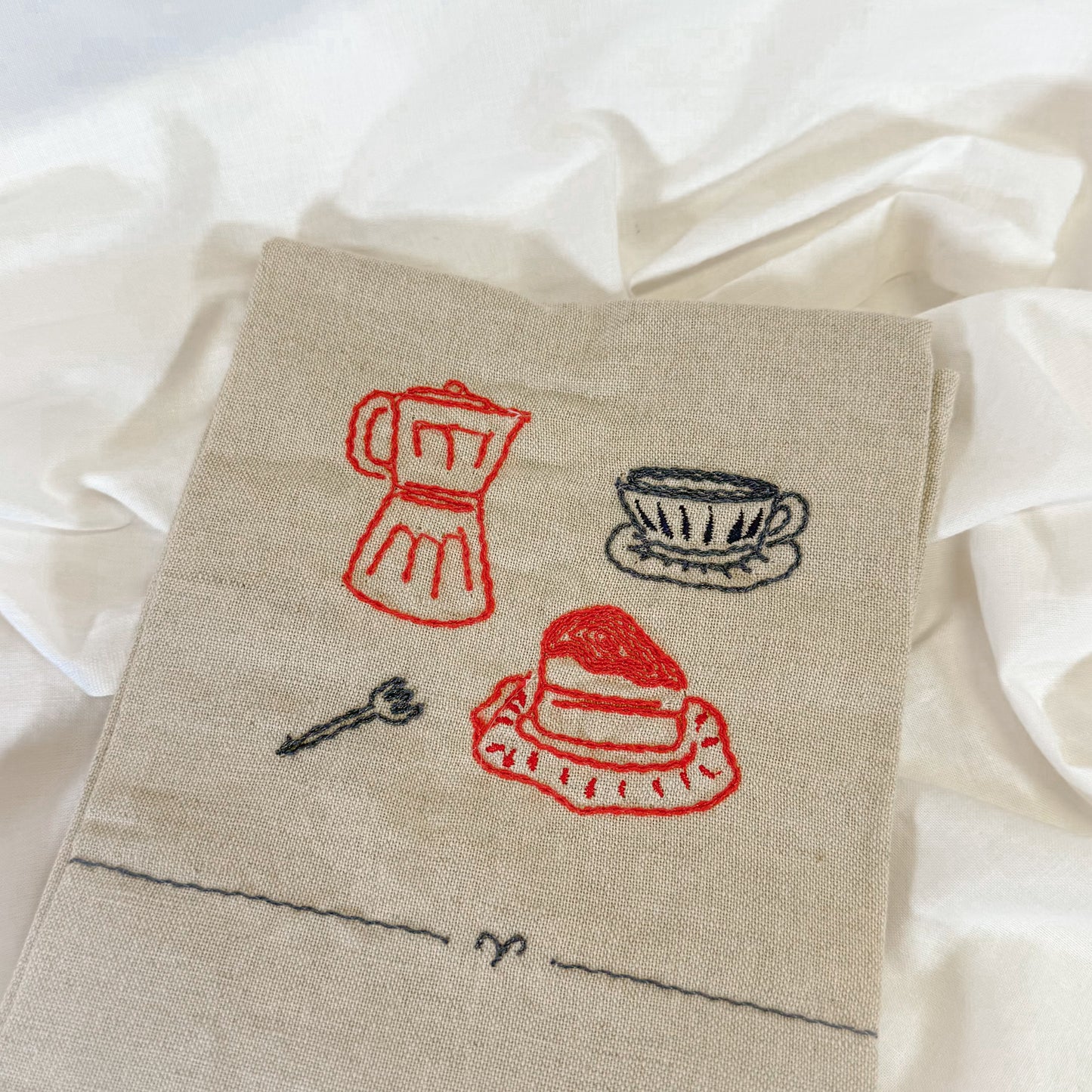 Embroidered Coffee Tea Towels