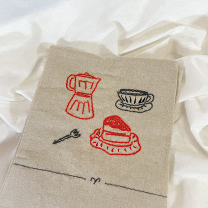 Embroidered Coffee Tea Towels