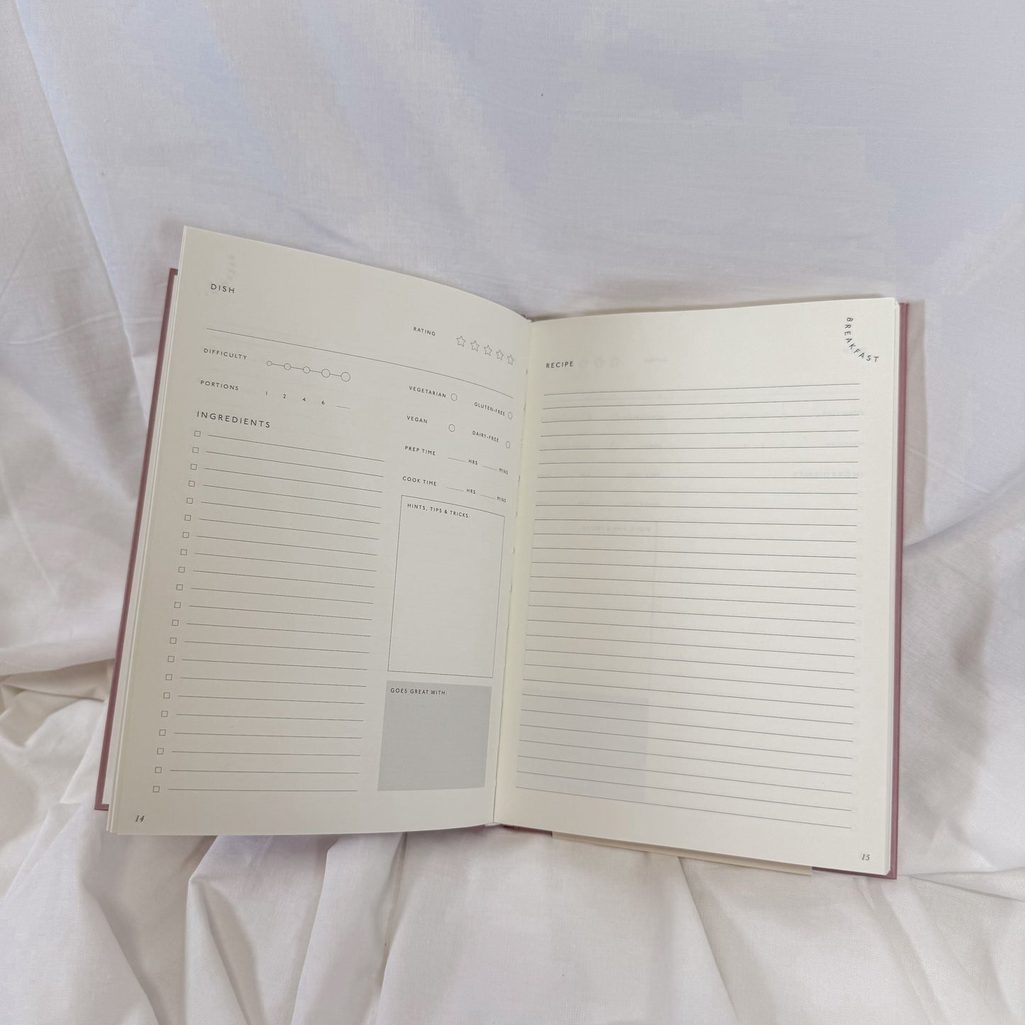 The Vineyard Recipe Journal