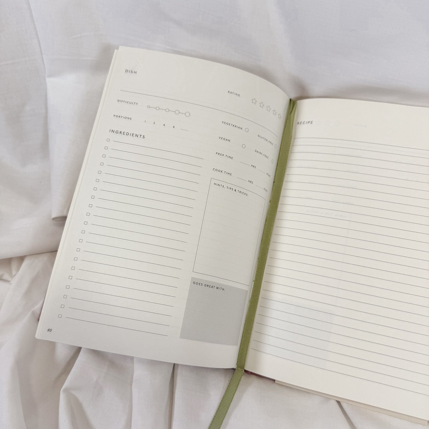The Vineyard Recipe Journal