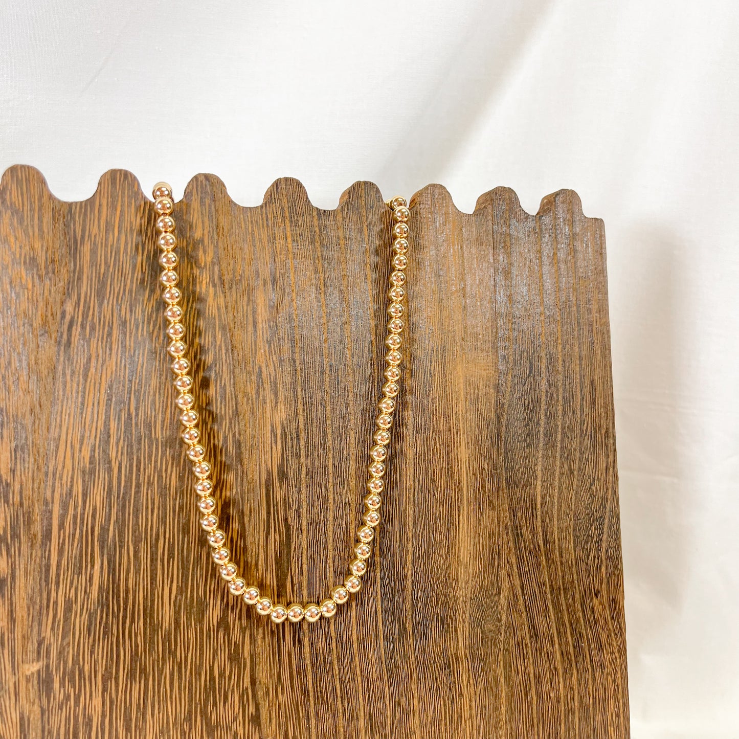 Classic Gold Bead Necklace