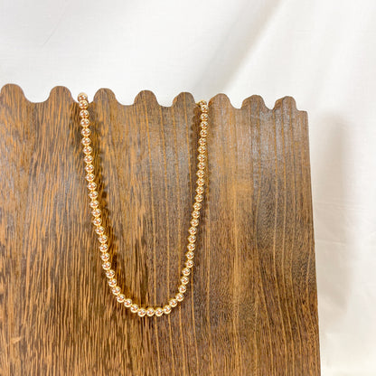 Classic Gold Bead Necklace