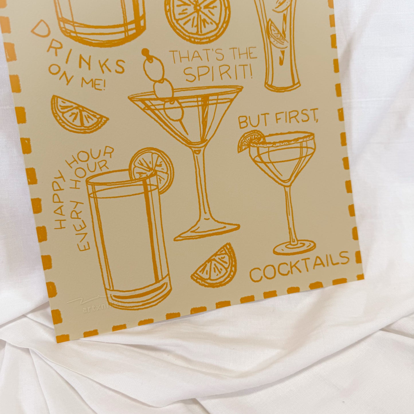 But First Cocktails Wall Art Print
