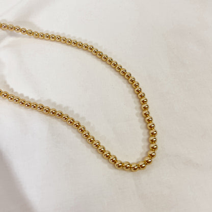 Classic Gold Bead Necklace