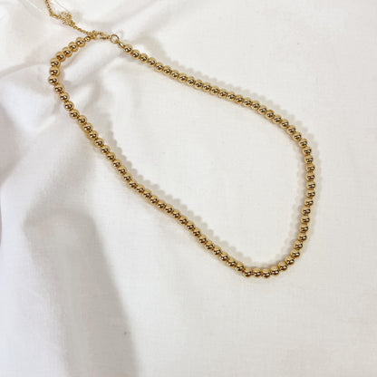 Classic Gold Bead Necklace