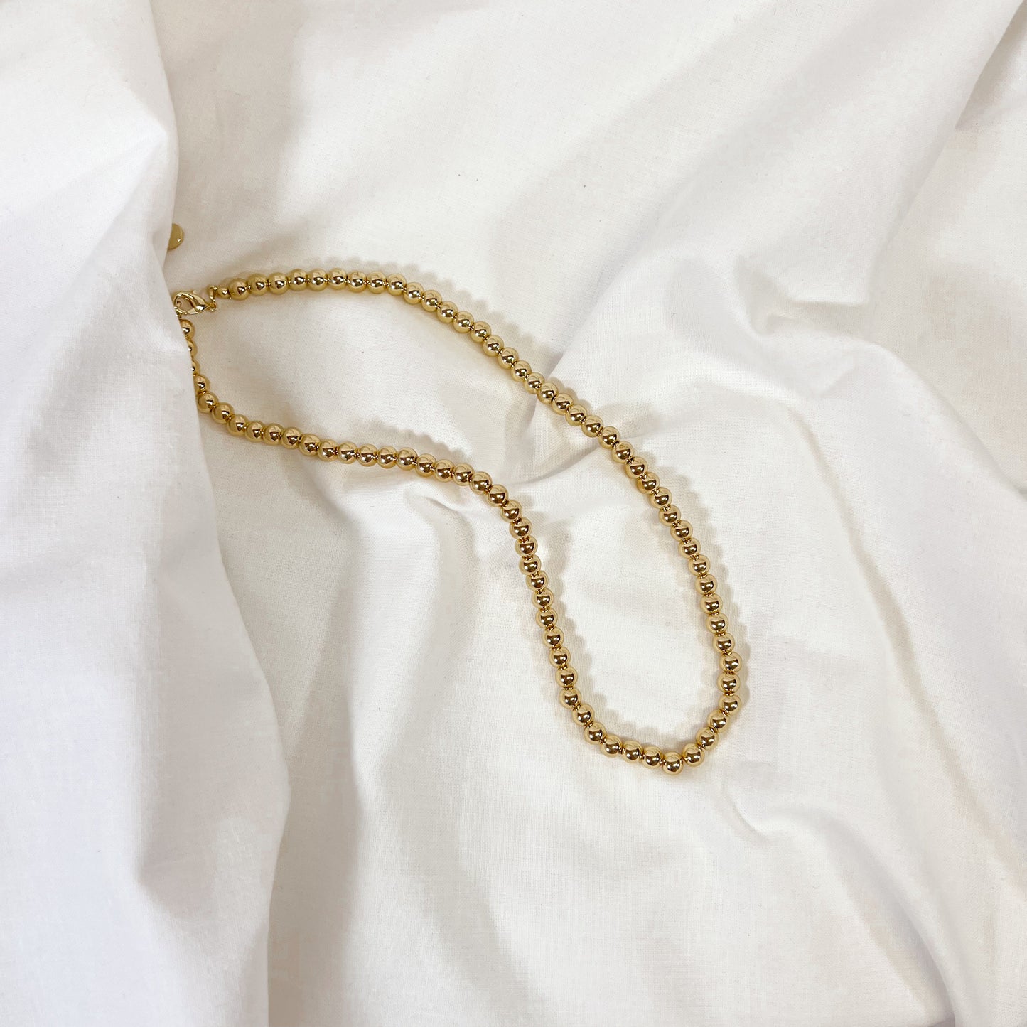 Classic Gold Bead Necklace