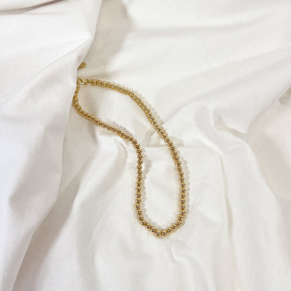 Classic Gold Bead Necklace