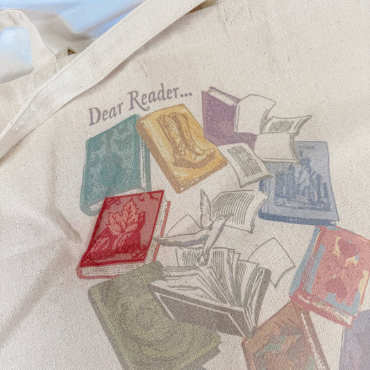 Dear Reader Canvas Tote Bag
