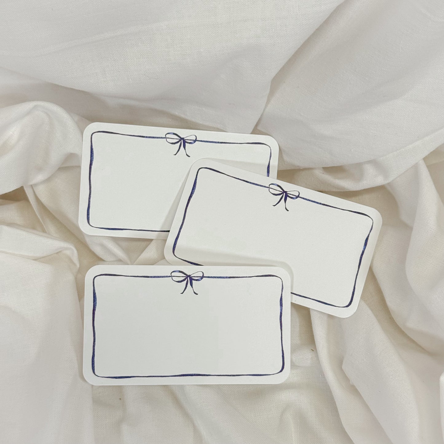 Blue Bow Mini Notecard Set