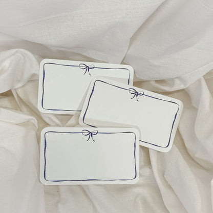 Blue Bow Mini Notecard Set