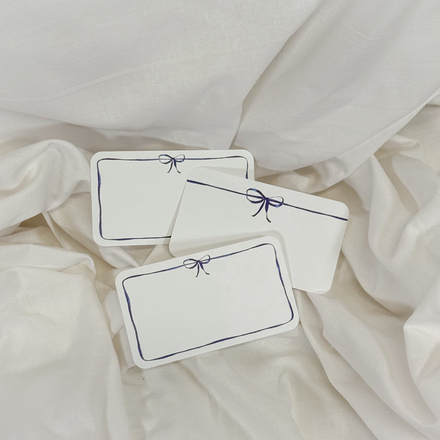 Blue Bow Mini Notecard Set