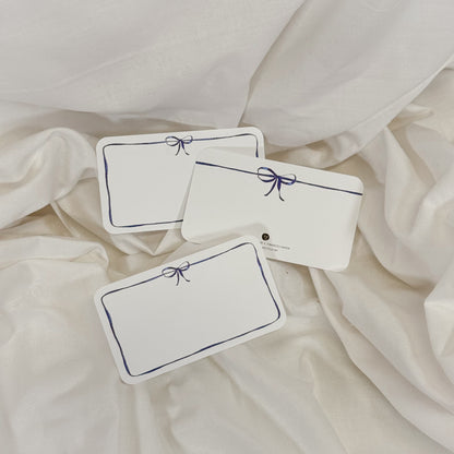 Blue Bow Mini Notecard Set