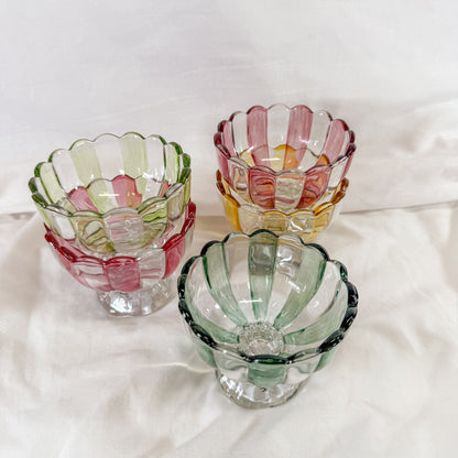 Striped Pedestal Mini Bowl