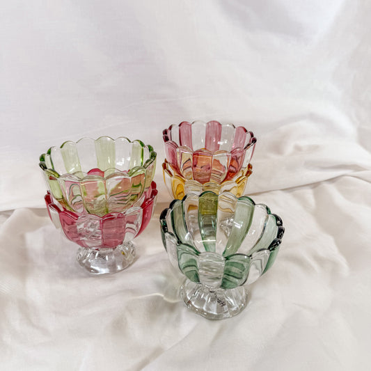 Striped Pedestal Mini Bowl