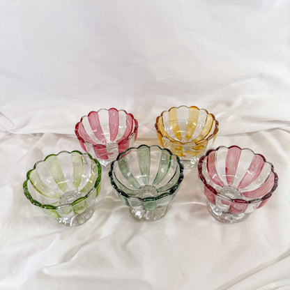 Striped Pedestal Mini Bowl