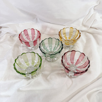 Striped Pedestal Mini Bowl