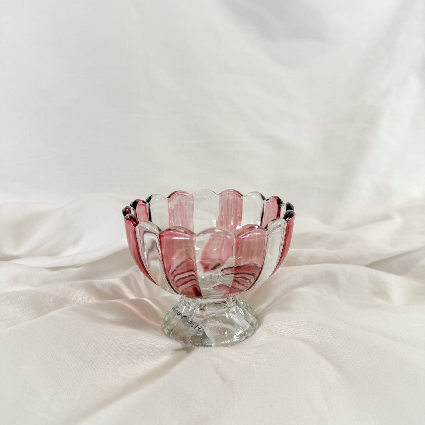Striped Pedestal Mini Bowl