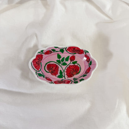 Winter Floral Melamine Dish