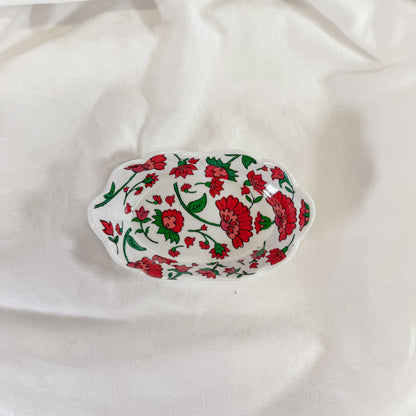 Winter Floral Melamine Dish